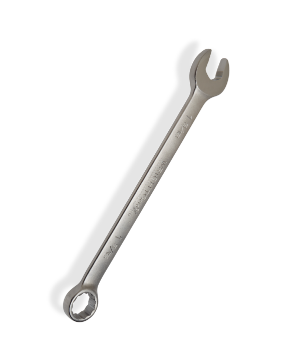 Wright Tool 1168 Standard Anti-Slip Combination Wrench Satin Finish  12-Point SAE 2-1/8