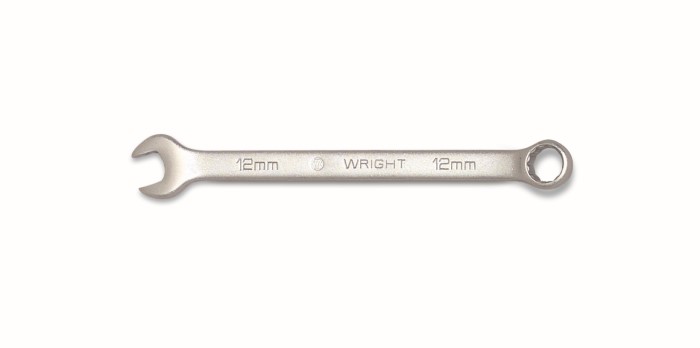 Wright Tool 1116 2.0 12-Point Satin 1/2" WrightGrip Combination Flat Wrench 