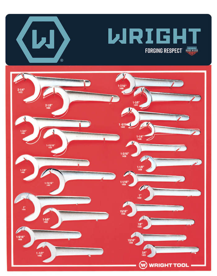 Wright Tool 1468 Service Wrench 30 Degree Angle Satin Finish SAE 2-1/8