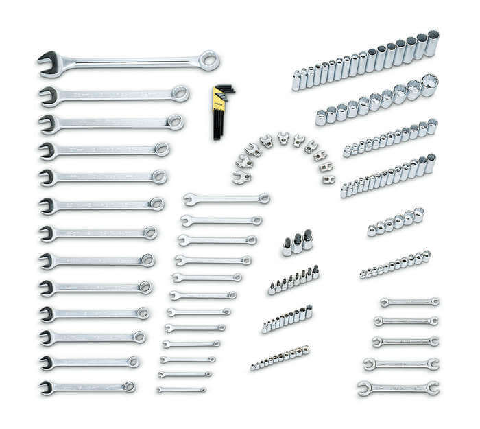 Wright Tool WRI911 0.37-1 in. 12-Point Full Polish Wrightgrip 2.0  Combination Wrench Set - 11 Piece 